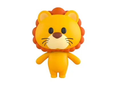 Character130 Rigged Lion 3D model