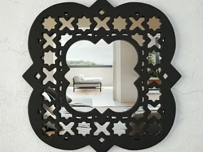 Quatrefoil Wall Mirror 3D model