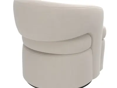 Kourtney Swivel Lounge Chair 3D model