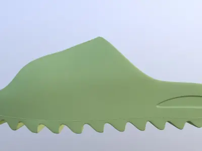 ADIDAS YEEZY SLIDE SHOES PBR Low-poly 3D model