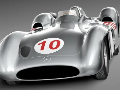 Mercedes-Benz W196 Typ R 1954-1955 3D model