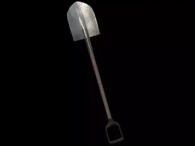 shovel Low-poly 3D model 20