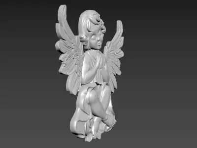 Angel Bas-Relief 3D model