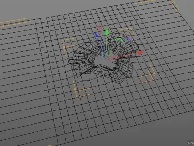 Pothole - design 2 Low-poly 3D model