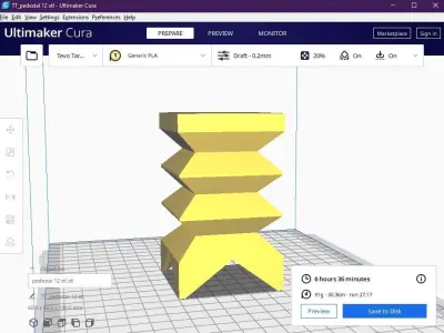 Pedestal 12 3D print model