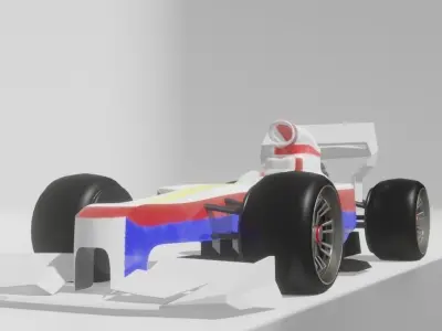 LIKE F1 Low-poly 3D model