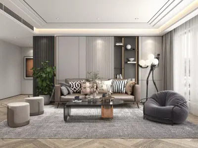 Living Room Scene 8 3D model