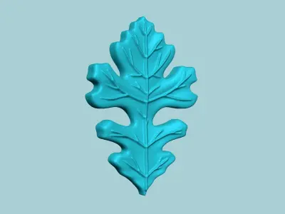 Bur Oak Tree Leaf - Molding Artificial EVA Craft 3D print model