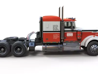 Kenworth W925 Low-poly 3D model