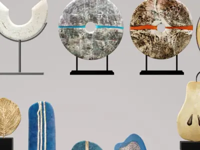 Sculpture Collection 5 art sculptures 3D model