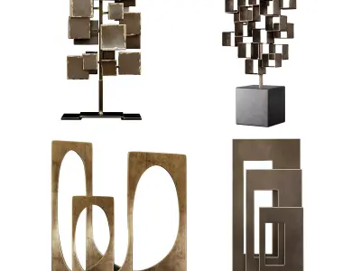 Arteriors Sculptures Set 1 3D model