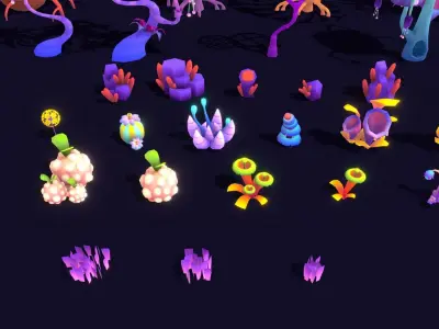 Stylize Nature Pack 03 Low-poly 3D model