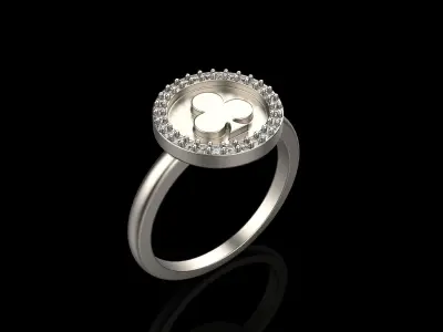 Card Clubs ring model 605 3D print model