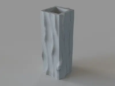 Hughes Large Midcentury VaseMauve 3D model