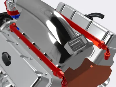 Procharged BBC Motor Supercharged 3D print model