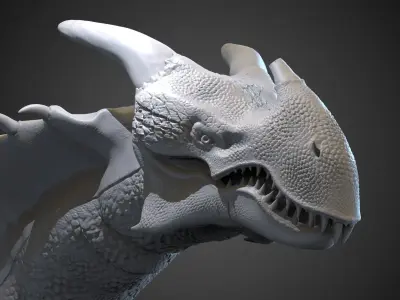 Volcano Dragon PBR  3D model