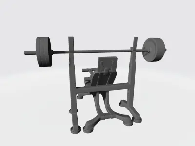 Sit-up press trainer 3D print model