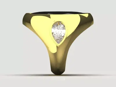 Luxury Mens Ring A Symbol of Power and Glory model mr0284 3D print model
