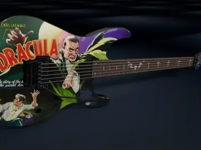 Kirk Hammett ESP KH-2 Dracula 3D model