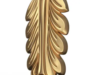 Corbel Carved 05 Low-poly 3D model
