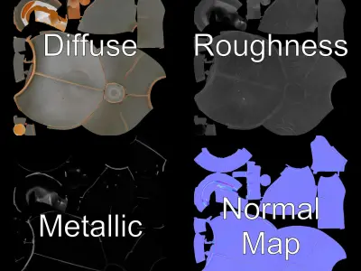 Vintage Sphere Jug with Spout Model Pack Low-poly 3D model