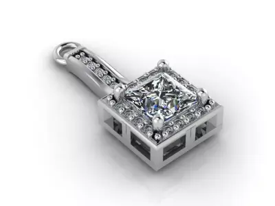 Women Pendants 3DM STL Pendant Renders Details 3D print model 3D print model