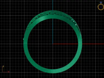Fancy Womens Rings Plain Rings Ready STL 3DM Models Rings 3D print model 49