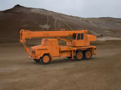 Crane Truck 3D print model