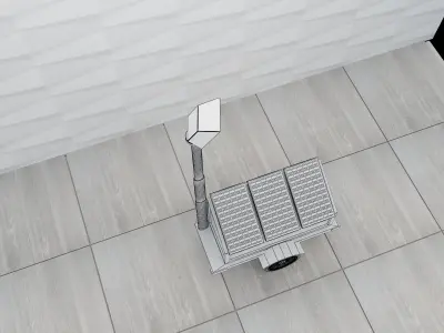 F39b LED Solar Street Light 3D model