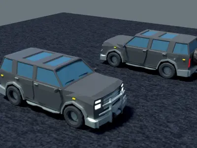 Jeep cra Low-Poly Free low-poly 3D model purchase
