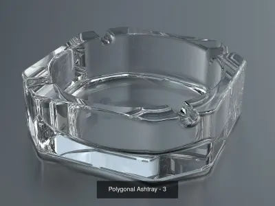Ashtray Pack x6 3D Model Collection