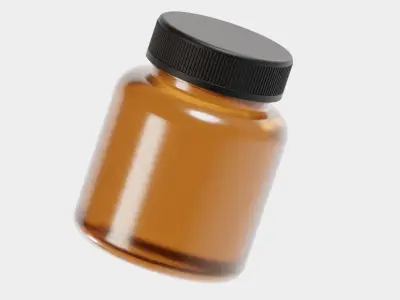 Medicine Bottle 3d model Low-poly 3D model