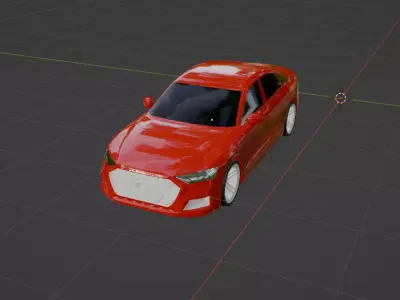 Low Poly Car model Low-poly 3D model