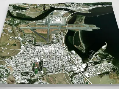 Cityscape Stjordal Norway 3D model