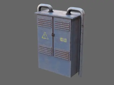 Electrical Box Low-poly 3D model