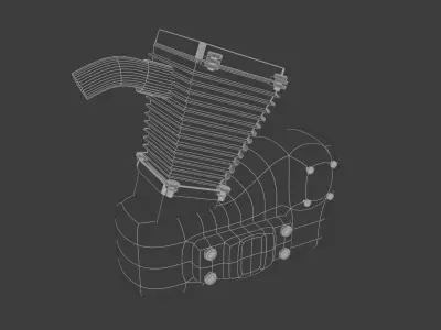 Bike Engine 3D model