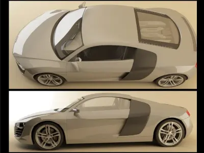 Audi R8 2006 3D model