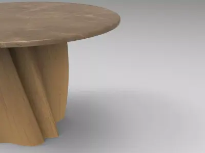 Lurr Dining Table Low-poly 3D model