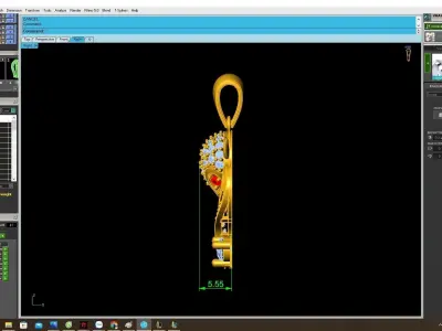 Luxury Snake Pendant Jewelry 3D Model 4026 3D print model