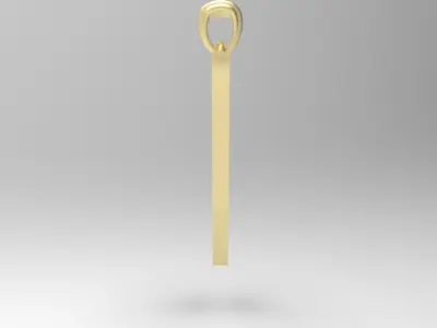 Alphabet Latin V 3D print model