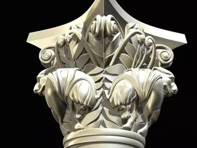 CAPITAL of the Lions FROM  Basilique Saint-Sernin de Toulouse  3D print model