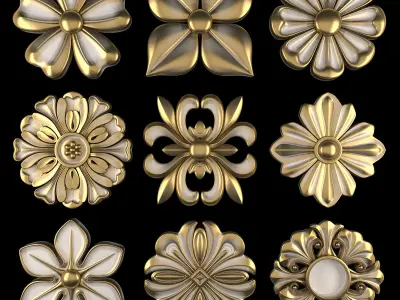 Ornament Element Pack 17 3D model