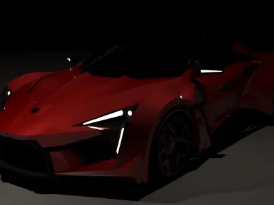 W Motors Fenyr Hyper Car 3D print model