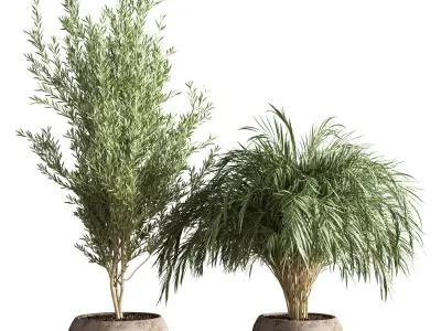 indoor plant stand 20 3D model