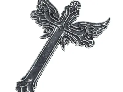 5 Christian cross V 04 3D model