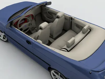  2000 SAAB 9-3 Convertible 3D model