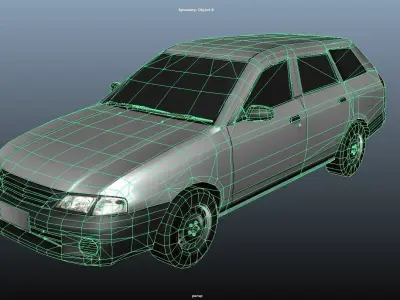 car Lowpolygon Low-poly 3D model