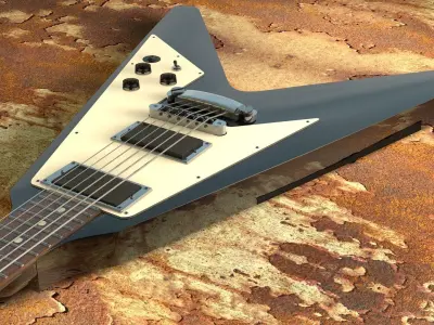 Kirk Hammett - Flying V 3D model