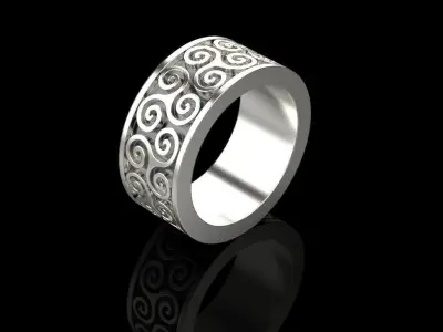 celtic knot ornament ring  3D print model
