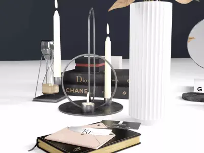 Decoration set 3D model buy